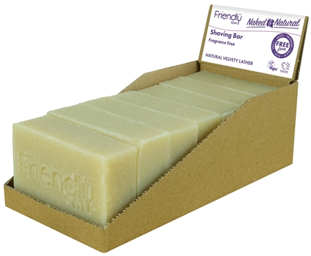 Friendly Soap Shaving Bar Fragrance Free Natural Soap for shaving