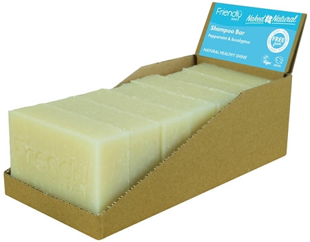 Friendly Soap Natural Shampoo Bar Peppermint & Eucalyptus Natural Soap for hair