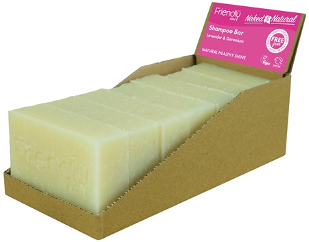 Friendly Soap Natural Shampoo Bar Lavender & Geranium Natural Soap for hair