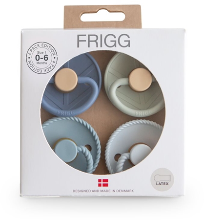 FRIGG 4 Pack Edition Size 1:0-6 months smoczek Skyline Serenity