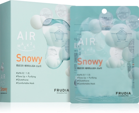 Frudia AIR Snowy Lehtmask ühtlase nahatooni jaoks