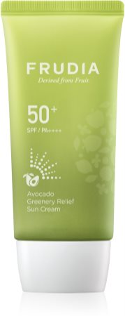 Frudia Sun Avocado Greenery Relief loção hidratante protetora para pele sensível