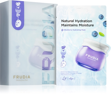 Frudia Blueberry masque hydratant pour peaux sensibles et sèches