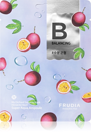 Frudia My Orchard Passion Fruit mască textilă hidratantă reface bariera protectoare a pielii