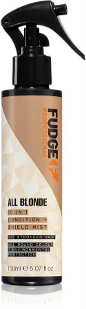 Fudge All Blonde 10 in 1 Condition & Shield Mist vyživující termoochranné mléko pro blond vlasy