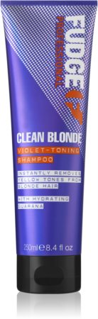 Fudge Care Clean Blonde Lilatonande schampo för blont hår