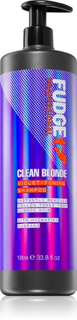 Fudge Care Clean Blonde shampoo tonificante viola per capelli biondi