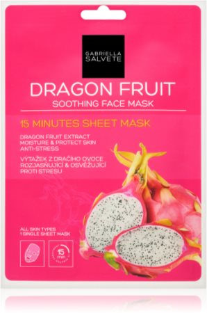 Gabriella Salvete Face Mask Dragon Fruit Nomierinoša auduma sejas maska