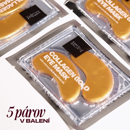 Gabriella Salvete Eye Mask Collagen Gold očná maska proti opuchom a tmavým kruhom s kolagénom
