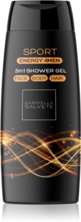 Gabriella Salvete Energy 4Men Sport gel de douche visage, corps et cheveux pour homme