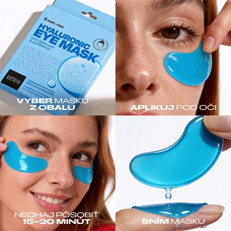 Gabriella Salvete Eye Mask Hyaluron očná maska proti vráskam, vačkom a tmavým kruhom