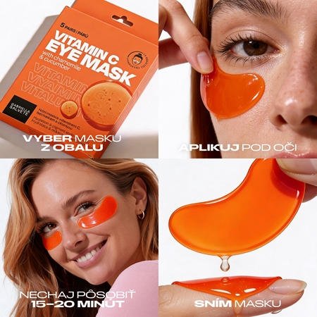 Gabriella Salvete Eye Mask Vitamin C očná maska pre rozjasnenie a hydratáciu