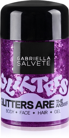 Gabriella Salvete Festival Headliners Glitters Are The Answer jemné gelové třpytky na tvář, tělo a vlasy