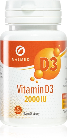 Galmed Vitamin D3 2000 I.U. kapsle pro podporu imunitního systému