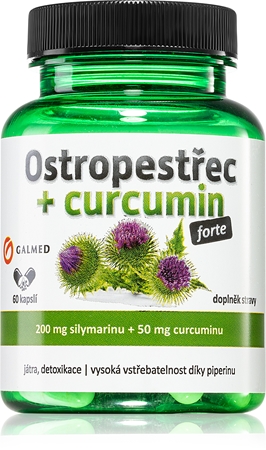 Galmed Ostropestřec + Curcumin FORTE kapsle pro podporu zdraví jater