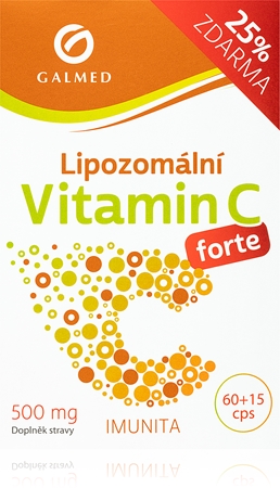 Galmed Vitamin C lipozomální kapsle pro podporu imunitního systému, krásnou pleť a nehty