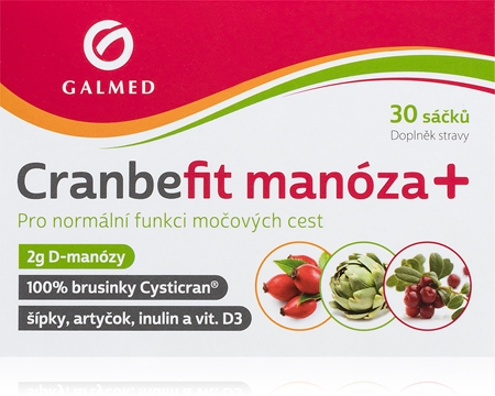 Galmed ForFit Cranbefit manóza+ prášek pro perorální roztok pro zdraví močových cest