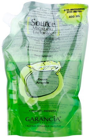 Garancia Enchanted Micellar Water Almond água de limpeza para o rosto, olhos e lábios recarga