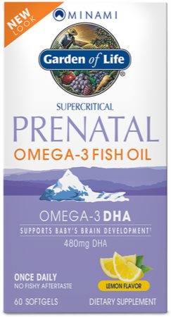 Garden of Life Minami Nutrition Omega 3 Prenatal doplněk stravy pro těhotné a kojící ženy