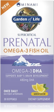 Garden of Life Minami Prenatal Omega-3 Fish Oil kapsułki miękkie dla kobiet w ciąży i karmiących
