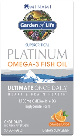 Garden of Life Minami Platinum Omega-3 Fish Oil kapsułki miękkie na prawidłową czynność układu nerwowego