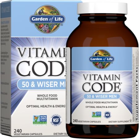 Garden of Life RAW Vitamin Code 50 & Wiser Men komplexní multivitamín pro muže
