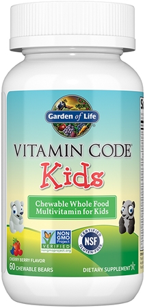 Garden of Life Vitamin Code Kids RAW Multivitamin kości do żucia z kompleksem multiwitaminowym