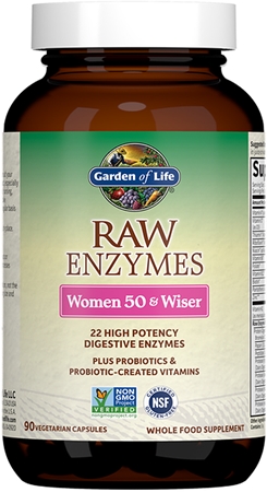 Garden of Life RAW Enzymes Women 50 & Wiser enzym trawienny dla kobiet