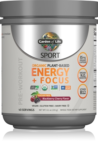 Garden of Life Energy + Focus prášek s kofeinem