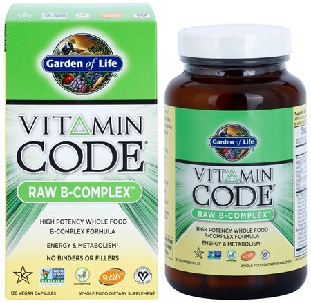 Garden of Life Vitamin Code RAW B-Complex kapsułki dla prawidłowej czynności układu nerwowego i pięknej skóry