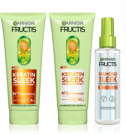 Garnier Fructis Sleek Routine комплект за суха коса