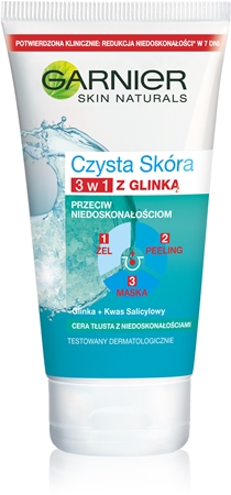 Garnier Czysta Skóra Pure peeling oczyszczający 3w1