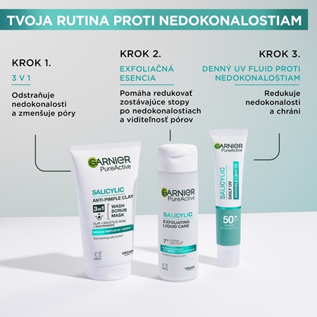 Garnier Pure Active čistiaci peeling 3 v 1