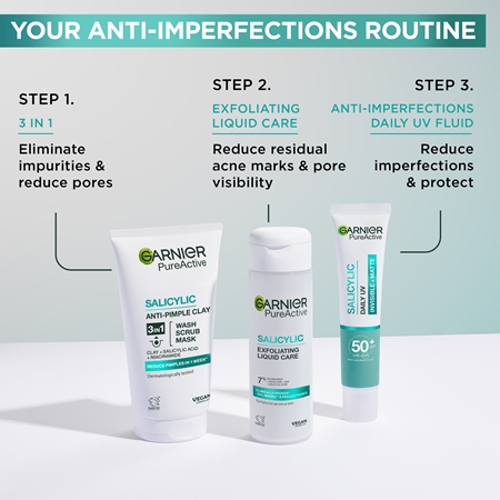 Garnier Pure Active čisticí peeling 3 v 1