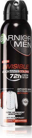 Garnier Mineral Black White Color antyperspirant w sprayu przeciwko białym śladom