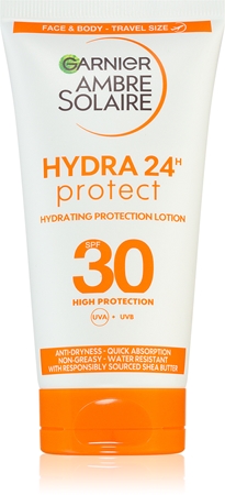 Garnier Ambre Solaire Hydra Protect crème protectrice visage et corps format voyage