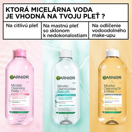 Garnier Micellar micelárna voda pre citlivú pleť