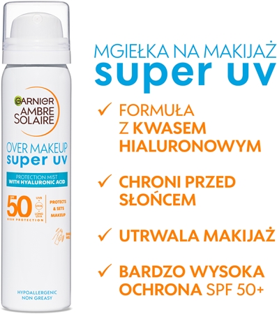Garnier Ambre Solaire Super UV mgiełka do twarzy z wysoką ochroną UV