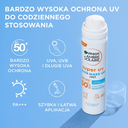 Garnier Ambre Solaire Super UV mgiełka do twarzy z wysoką ochroną UV
