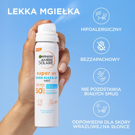 Garnier Ambre Solaire Super UV mgiełka do twarzy z wysoką ochroną UV