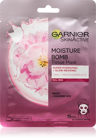 Garnier Skin Active Moisture Bomb Brightening and Moisturising Sheet ...