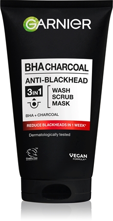 Garnier Pure Active Charcoal gel de curatare 3 in 1 impotriva punctelor negre