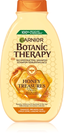 Garnier Botanic Therapy Honey & Propolis atkuriamasis šampūnas pažeistiems plaukams