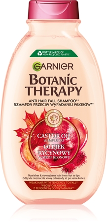 Garnier Botanic Therapy Ricinus Oil Stärkendes Shampoo für schwaches Haar mit Neigung zu Haarausfall
