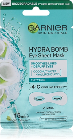 Garnier Skin Naturals Moisture+ Smoothness vyhlazující oční maska