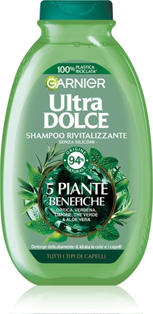 Garnier Ultra Dolce 5 Piante shampoo per capelli stanchi senza luminosità