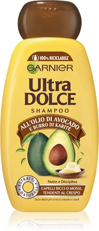 Garnier Ultra Dolce Olio di Avocado e Burro di Karité shampoo per capelli mossi