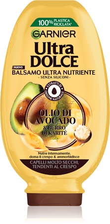 Garnier Ultra Dolce Olio di Avocado e Burro di Karité balsamo per capelli mossi e ricci