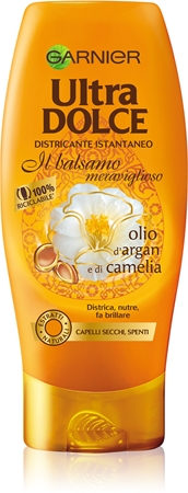 Garnier Ultra Dolce Olio d'Argan e di Camelia balsamo nutriente per capelli secchi