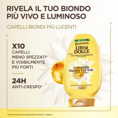 Garnier Ultra Dolce Camomilla balsamo per schiarire i capelli